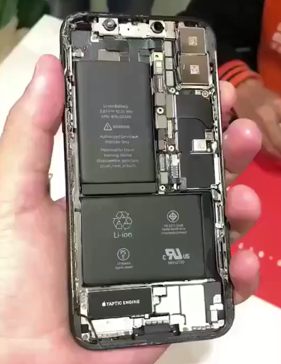 iPhone X拆解!采用双电池设计-资讯-鑫椤锂电网手机版